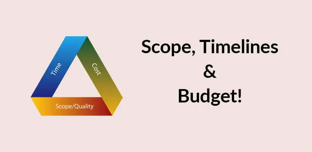 Scope, Timelines & Budget!